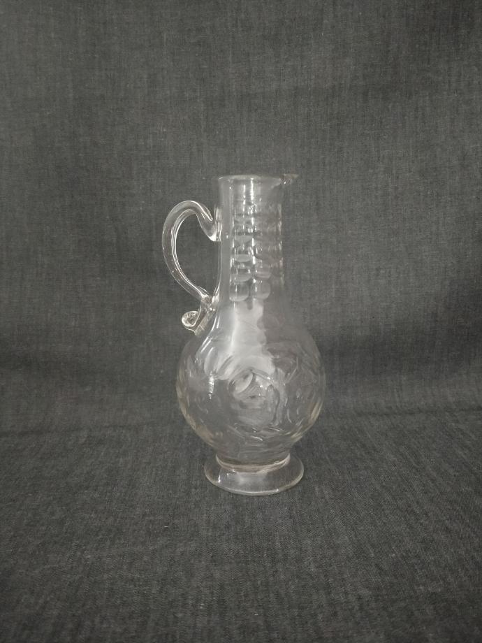 Carafe / pichet en verre fin XVIIIe siècle