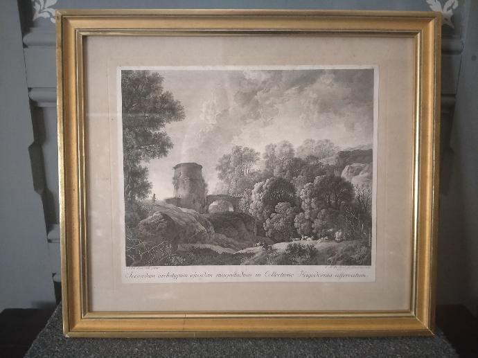 Gravure paysage, Dieterich, Stoeltzel