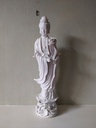 Déesse bouddhiste Kuan-yin, Blanc de Chine, statuette