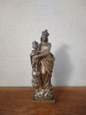 Statuette en bronze Vierge à l'enfant "Notre Dame des Victoires"
