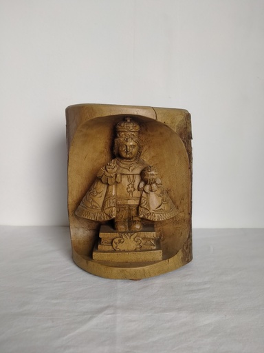 [A103/1] Jesus de Prague en bois sculpté