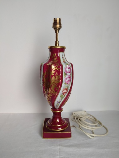 [A139] Lampe en porcelaine de Paris - Pillivuyt