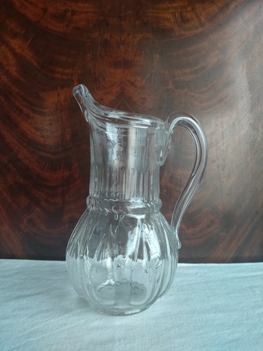 [A074/1] Petit pichet à cidre en verre soufflé, XIXe siècle