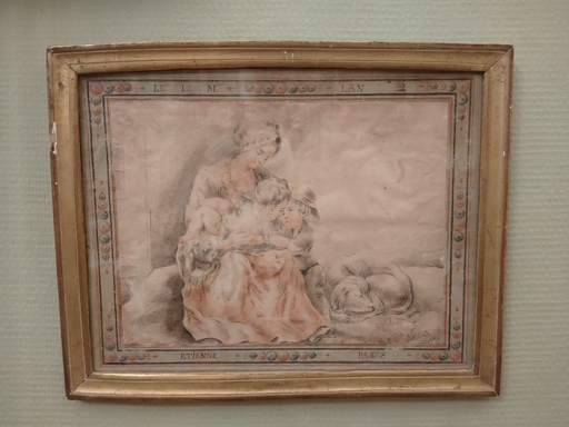 [24004] Dessin représentant une maternité datant de la fin du XVIIIe siècle 