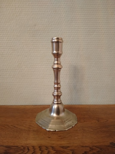 [24009] Flambeau bronze / laiton Louis XV, milieu XVIIIe siècle