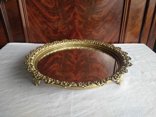 [24015] Centre de table Napoléon III bronze et miroir