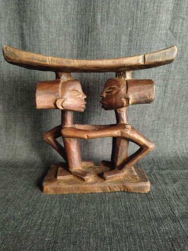[24019] Appuie nuque Luba en bois, Art Africain