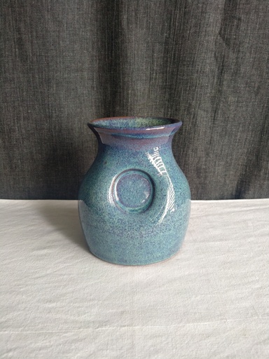 [24030] Petit vase en grès de Savoie, signé Émile Masson, Bourg St Maurice