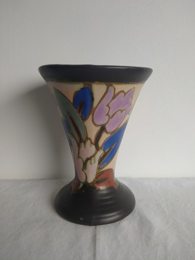 [24061] Vase en céramique signé C. M. Bergen Art Déco